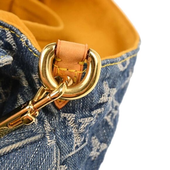 Louis Vuitton Blue Monogram Denim Mini Pleaty Handbag - Picture 10 of 11